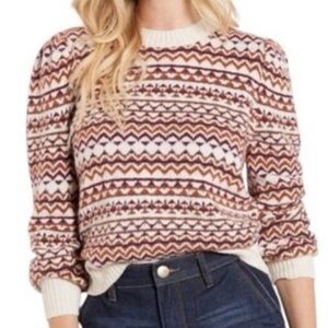 Evereve Multicolor Zigzag Sweater